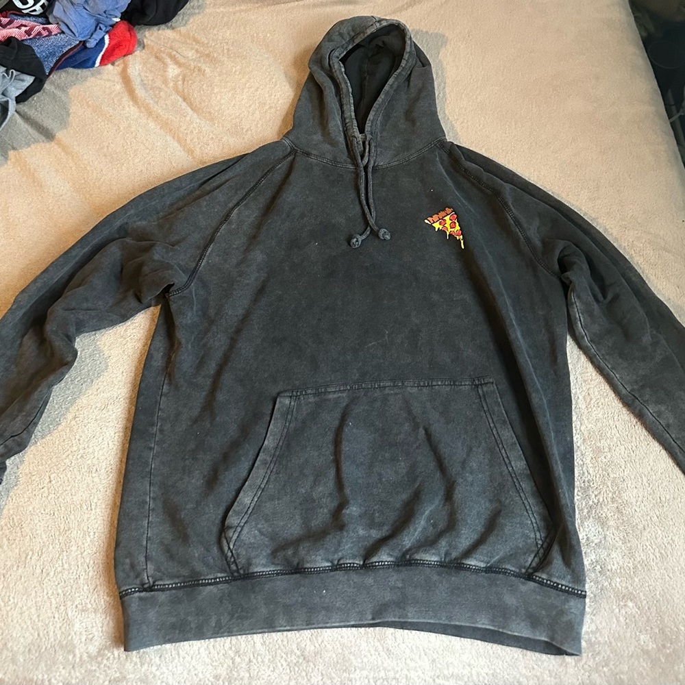 Gray Funny Rat Hoodie “Too Poor Couture”